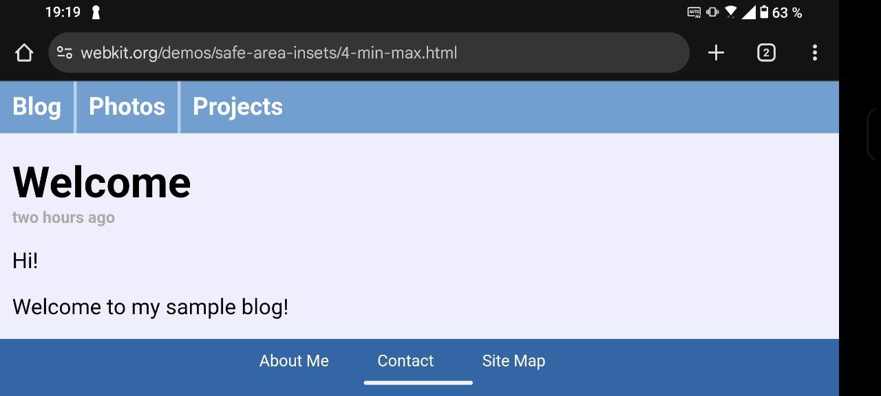 Android in landscape