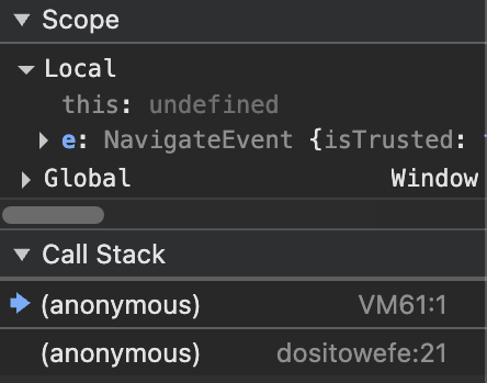Stacktrace screenshot